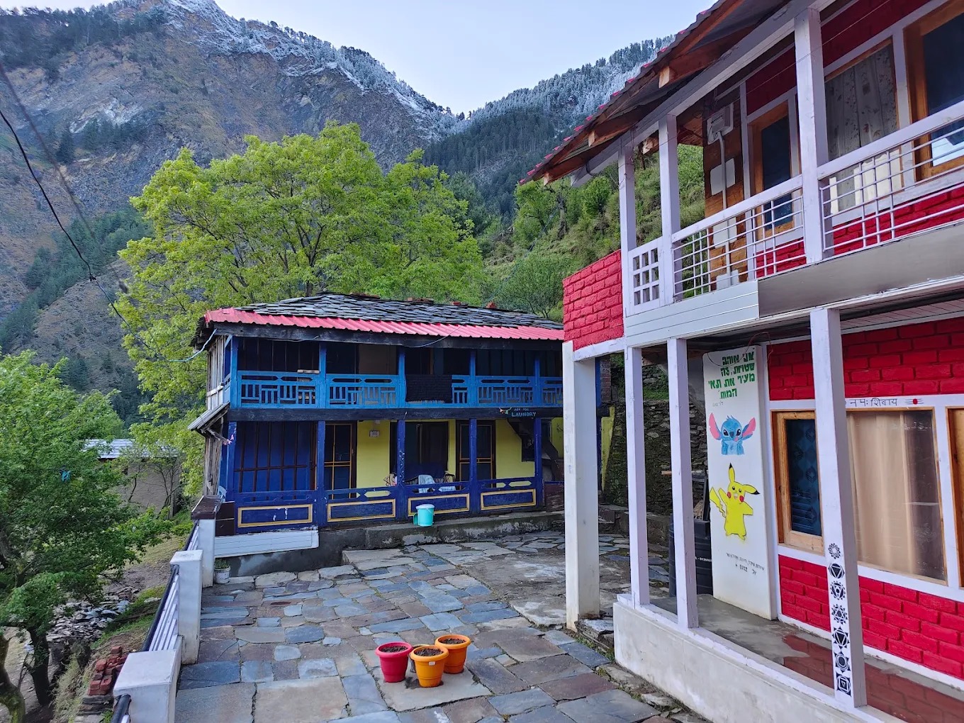 Colourful veranda at Ozora Home Stay